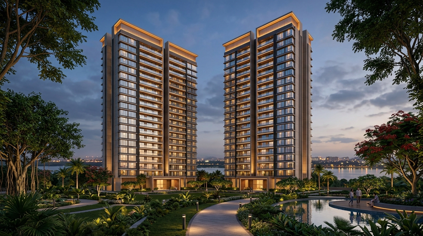 Falcon Towers facade render